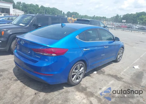 2017 Hyundai Elantra Limited z USA, uszkodzony, nr VIN 5NPD84LF4HH099647